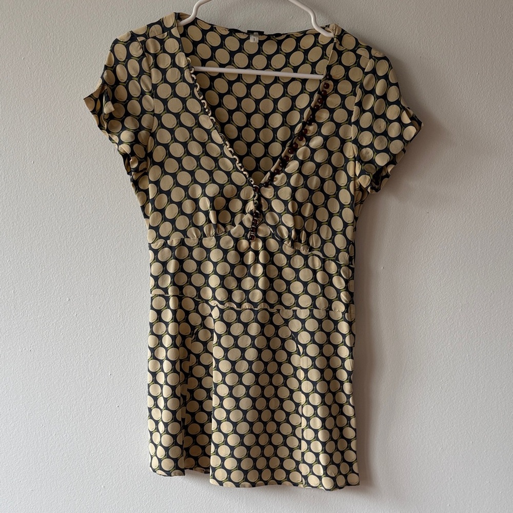 Vintage Marc Jacobs tangerine print ultra mini dress